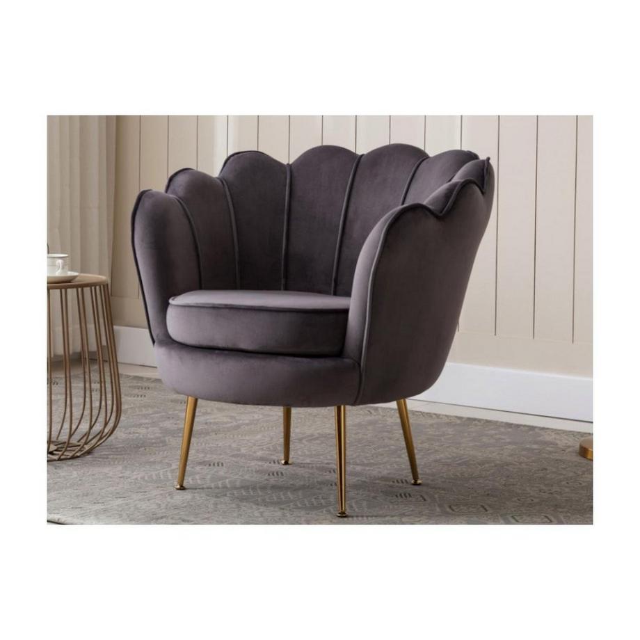 PASCAL MORABITO Sessel Muschel Samt DANDELION  