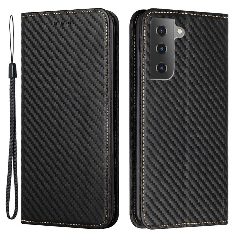 Image of Galaxy S23 - Carbon Look Flip Case Hülle