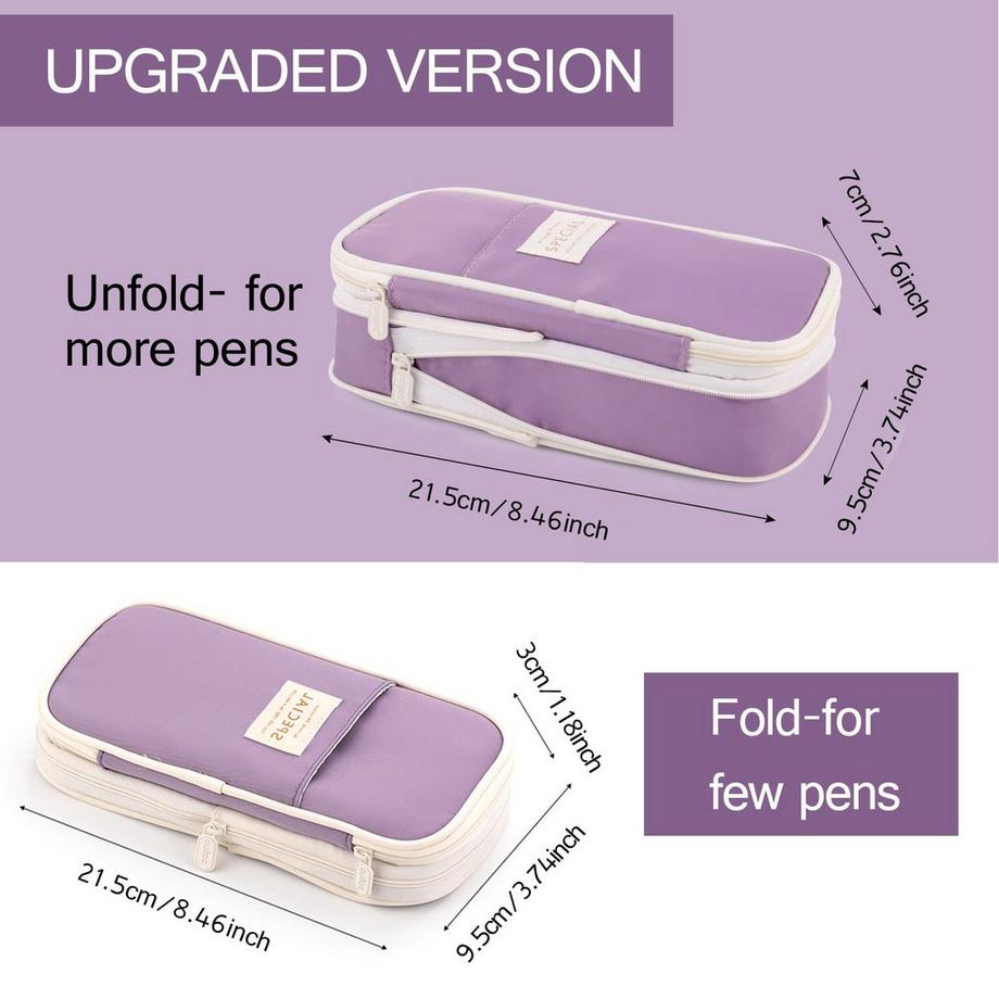 Only-bags.store  trousse à crayons de grande taille pour l'école et le bureau 