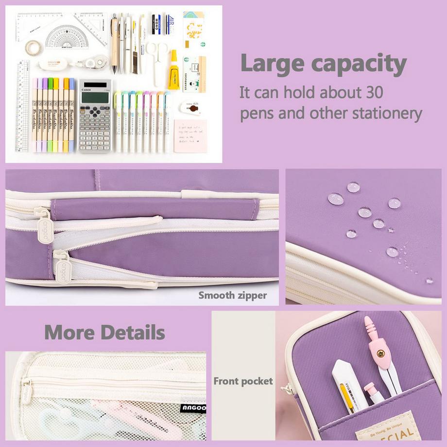 Only-bags.store  trousse à crayons de grande taille pour l'école et le bureau 