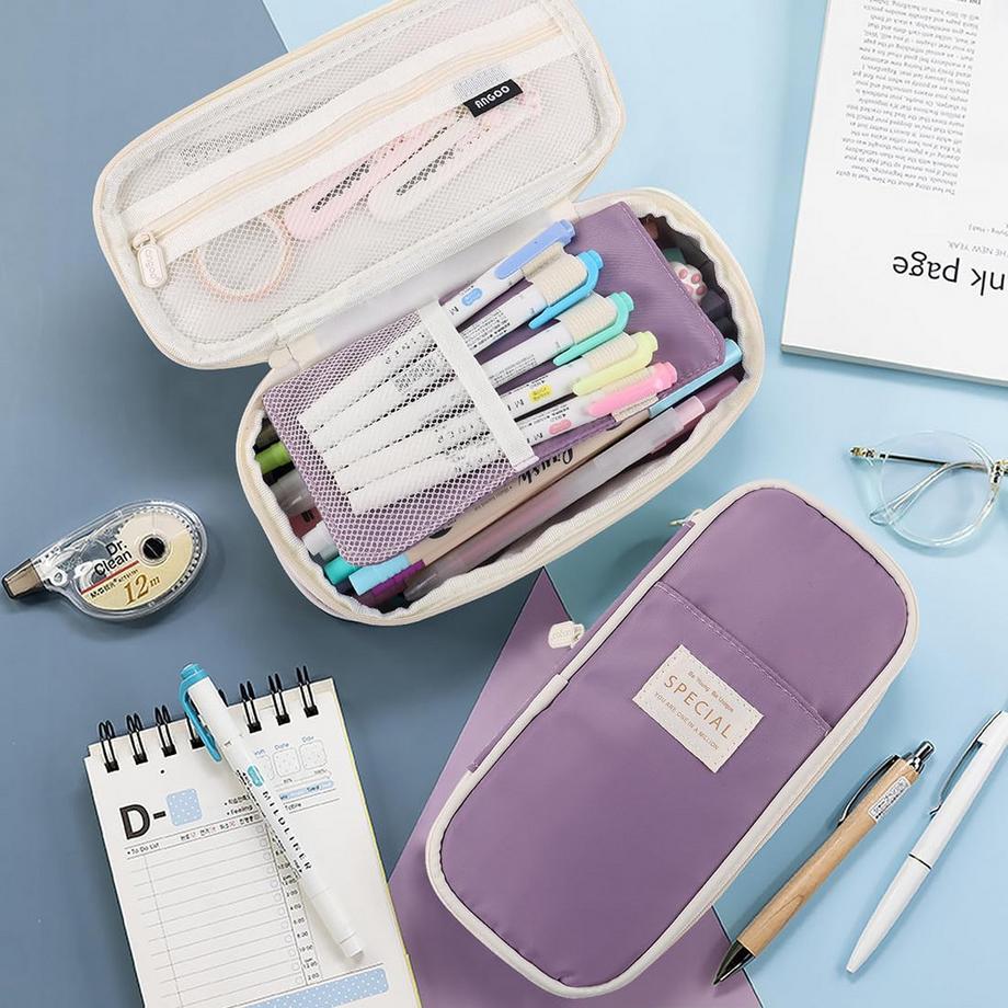 Only-bags.store  trousse à crayons de grande taille pour l'école et le bureau 