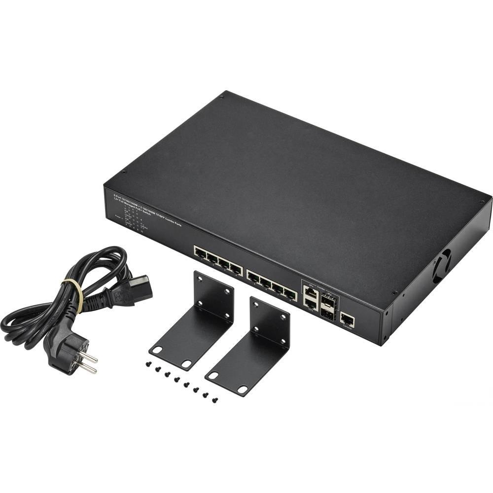 Renkforce  8+2 Port RJ45/SFP+ Gigabit Managed Switch PoE 