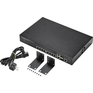 Renkforce  8+2 Port RJ45/SFP+ Gigabit Managed Switch PoE 