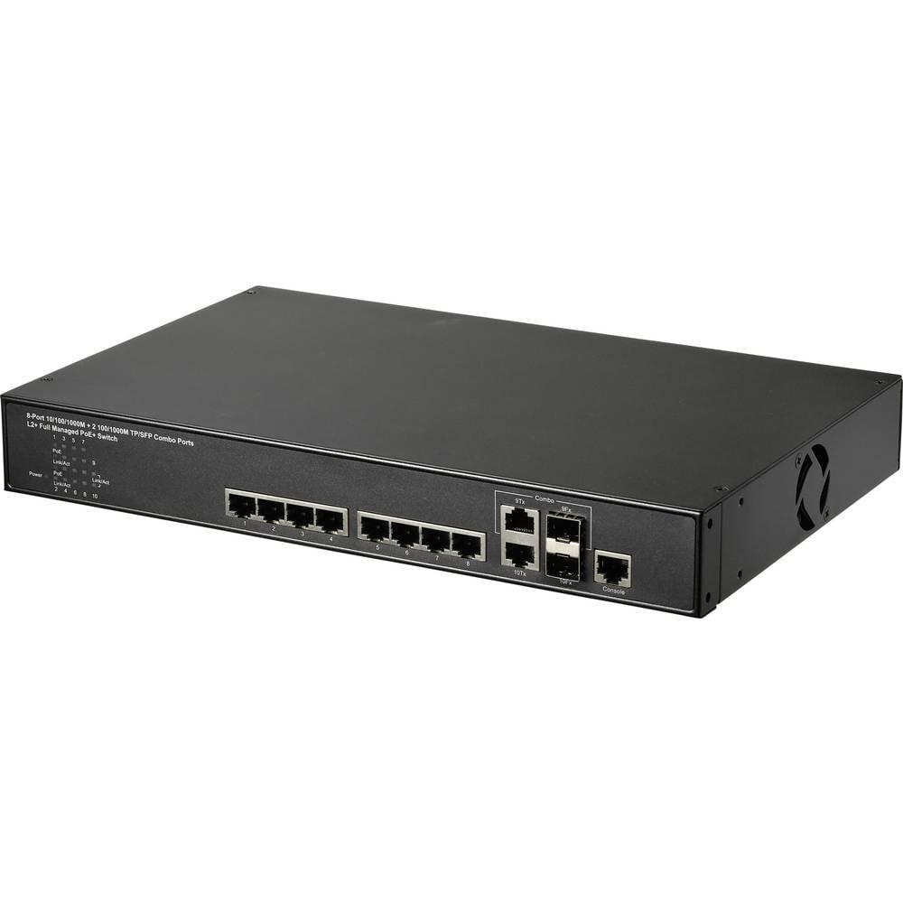 Image of 8+2 Port RJ45/SFP+ Gigabit Managed Switch PoE