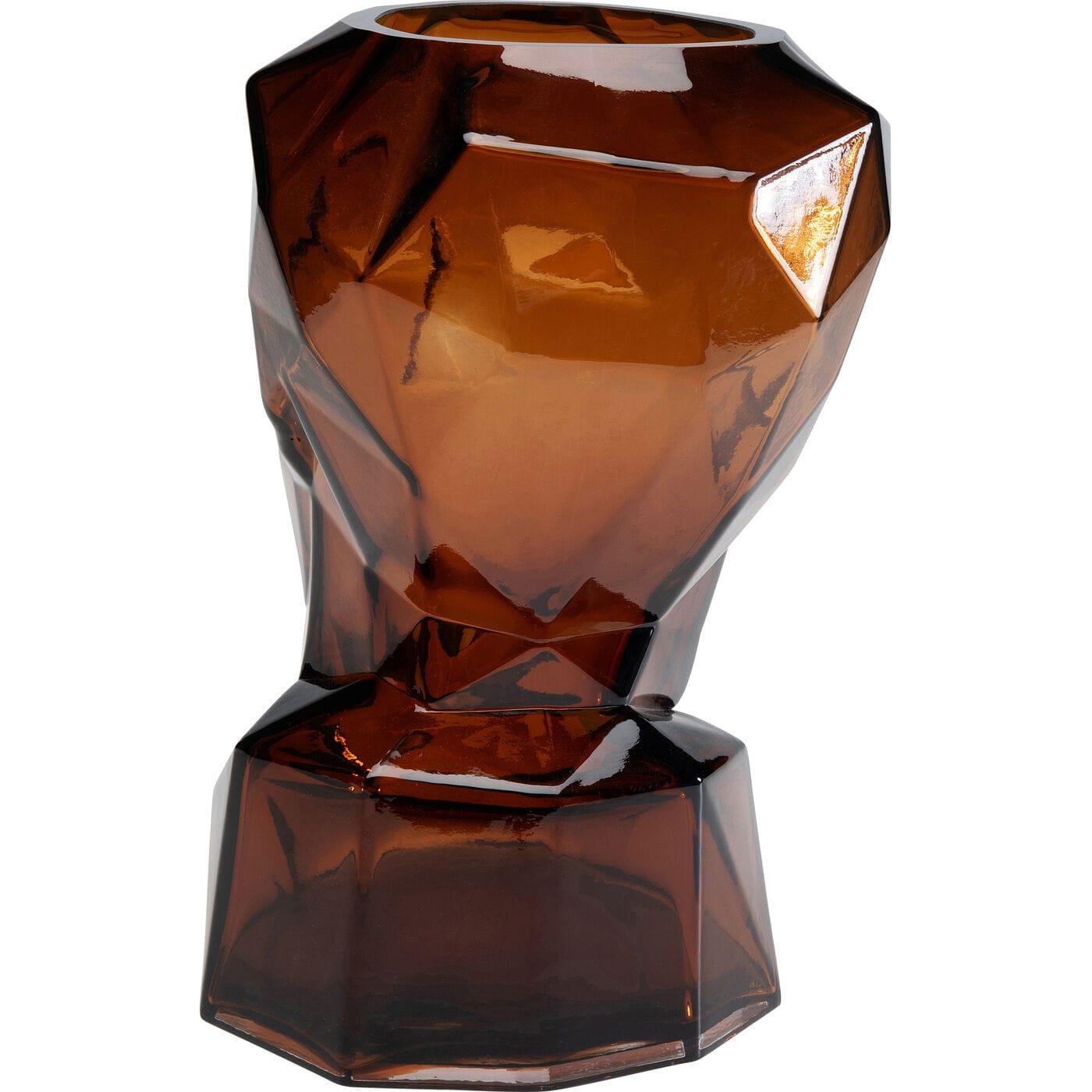 KARE Design Vase Prisma Face marron 30  