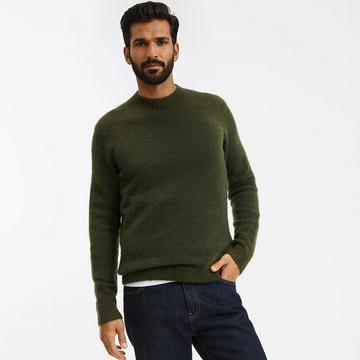 Pullover mit Rundhalsausschnitt aus luftigem Strickgewebe