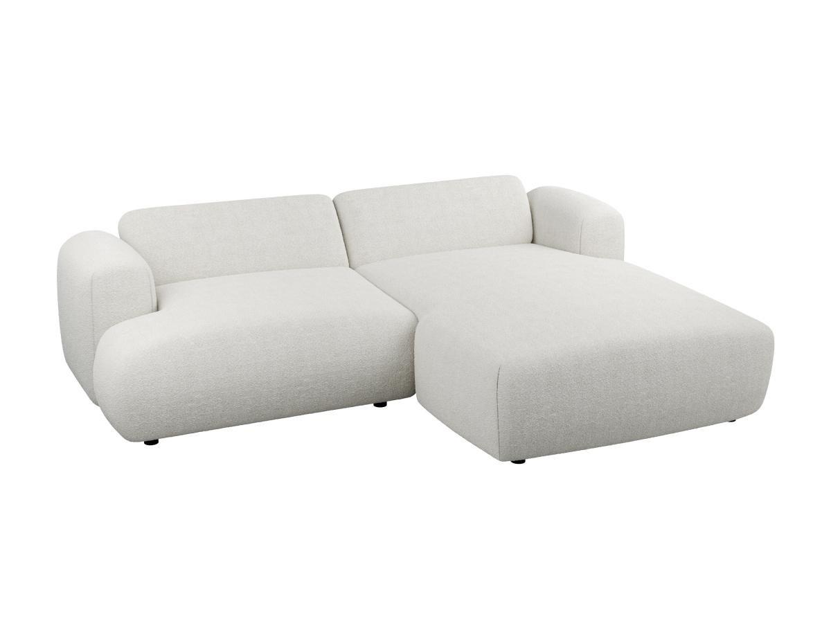 Image of Ecksofa - Ecke rechts - Bouclé-Stoff - Weiß - POGNI von Ecksofa - Ecke rechts - Bouclé-Stoff - Weiß - POGNI von Maison Céphy