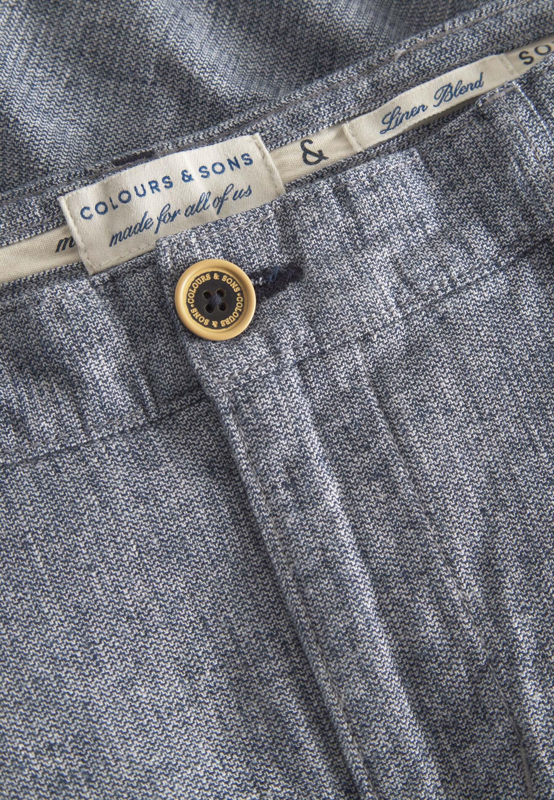 Colours & Sons  Shorts Linen Blend Check 