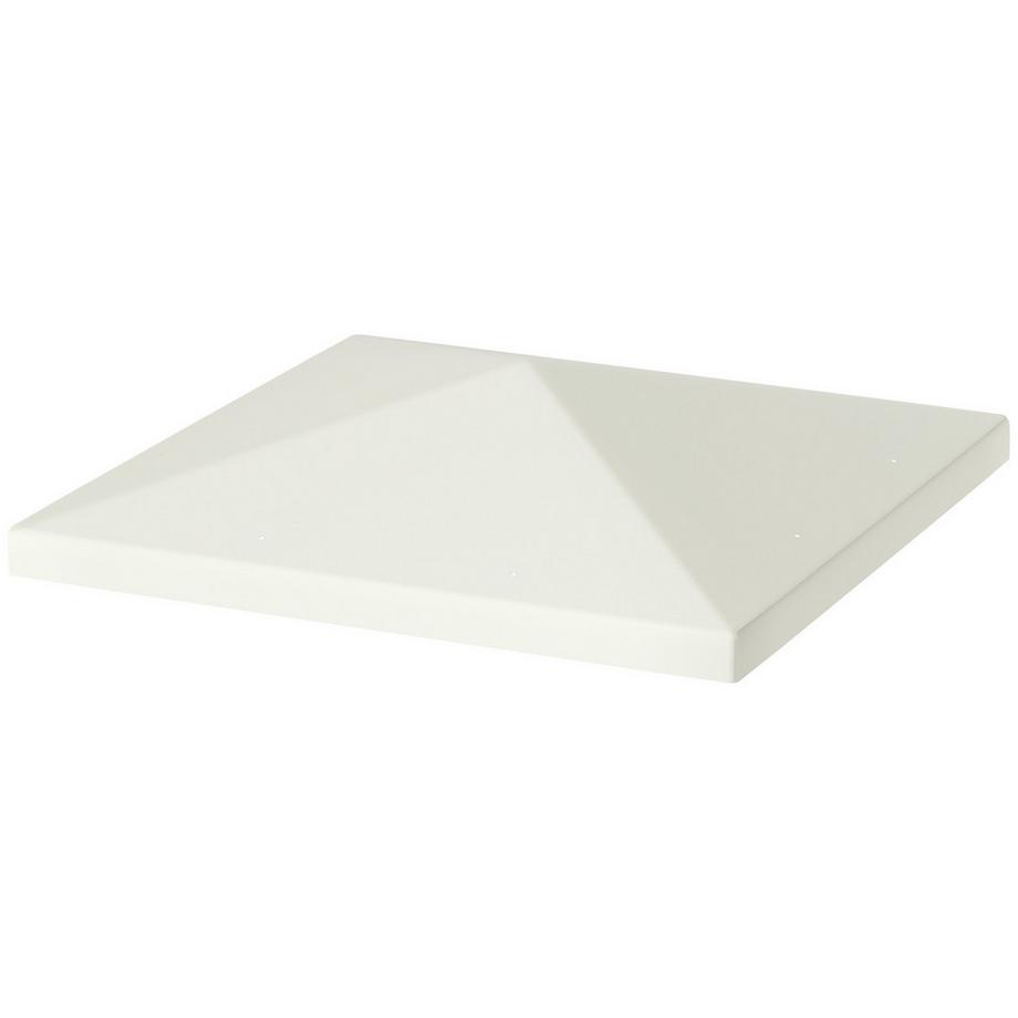 Northio Outsuuny Toit de Remplacement pour Tonnelle 3x3m Couverture de Remplacement de Toit de Tonnelle Étanche pour Tonnelle de Jardin Pièces de Rechange en Tissu Oxford 370gsm Gris Clair  