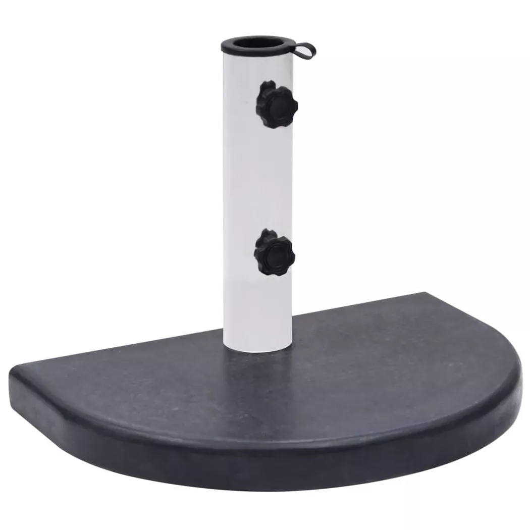 Socle de parasol Noir 40x28x4 cm Granite Vidaxl