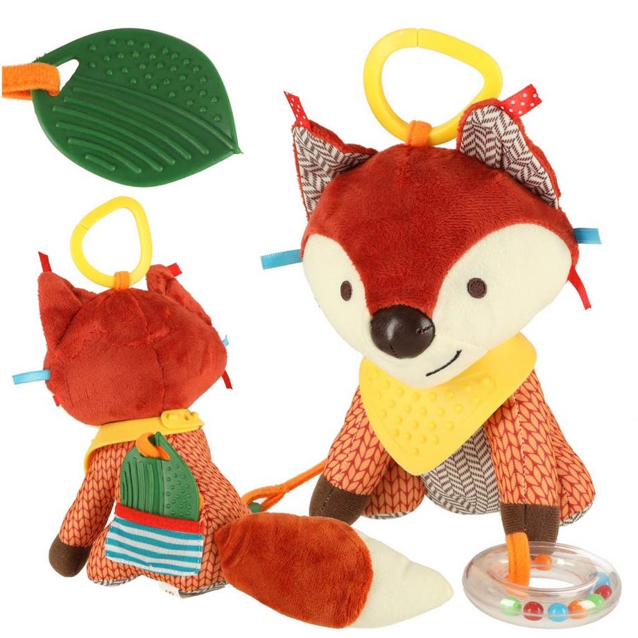 Cintre poussette sensorielle renard mascotte