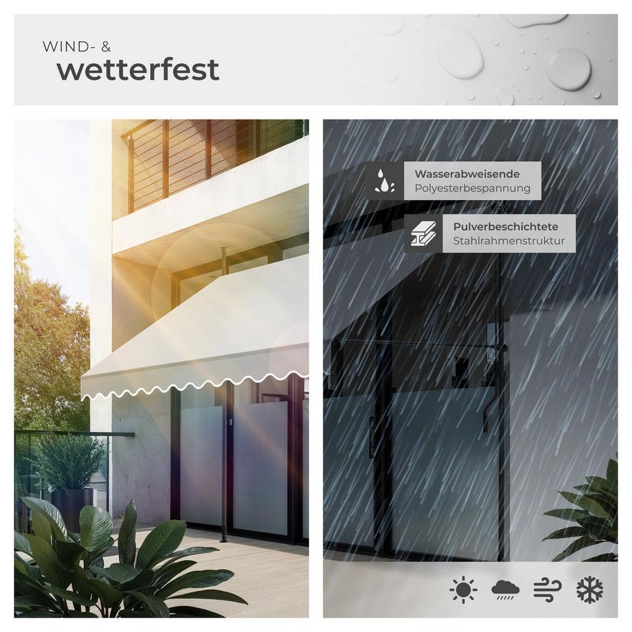 Tectake Store à pince sans perçage  avec manivelle  