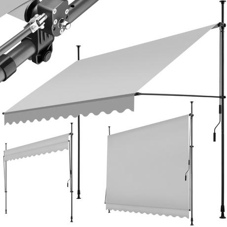 Tectake Tenda a morsetto con manovella, altezza regolabile  