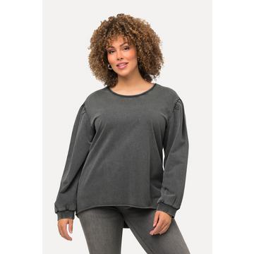 Sweat-shirt oversize à col rond et manches longues