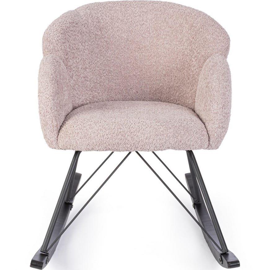 mutoni Fauteuil à bascule Sibilla vieux rose  