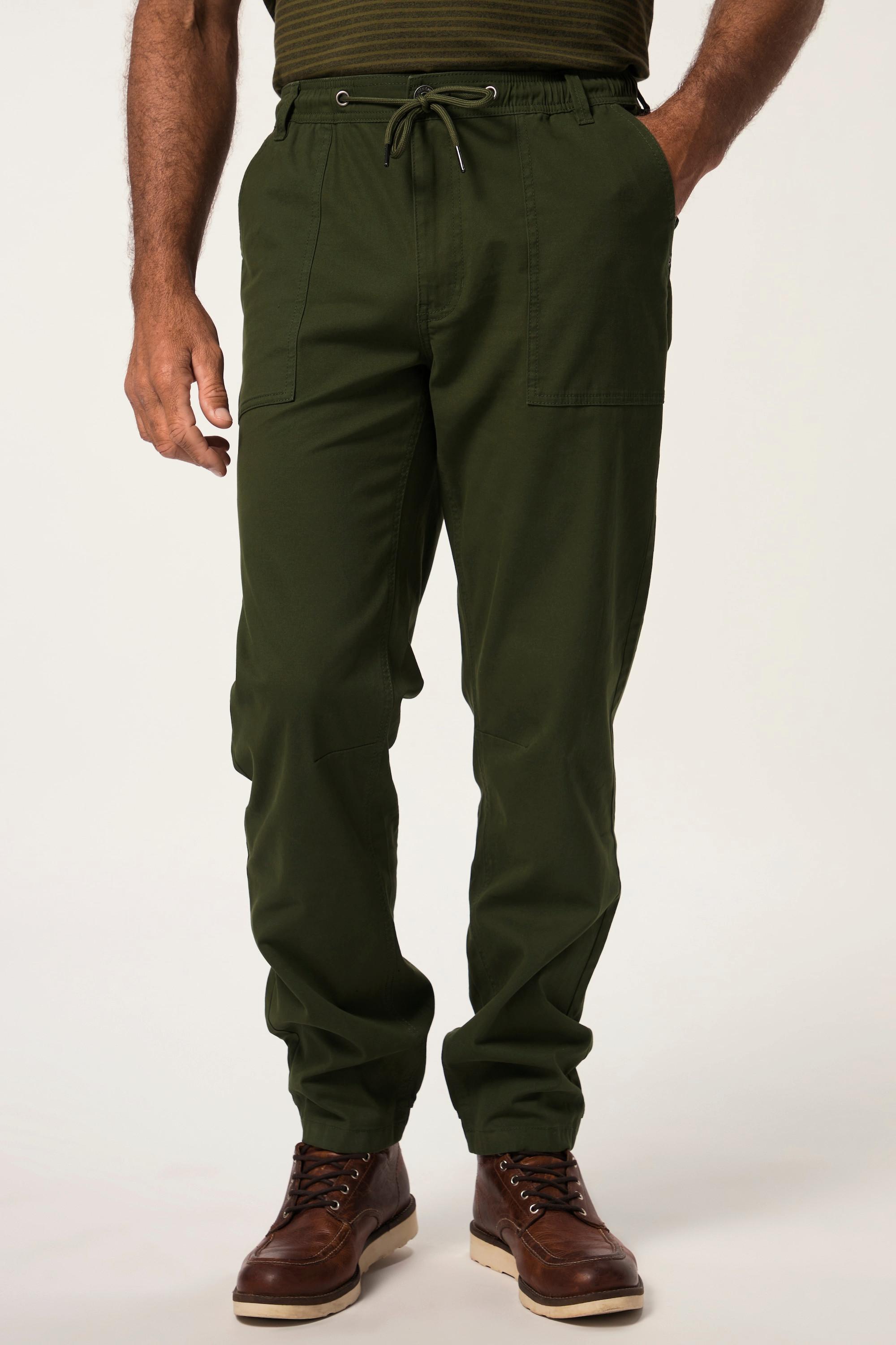 JP1880  Pantalon en twill à enfiler FLEXNAMIC®, coupe Modern Fit, grandes poches - jusqu'au 8 XL 