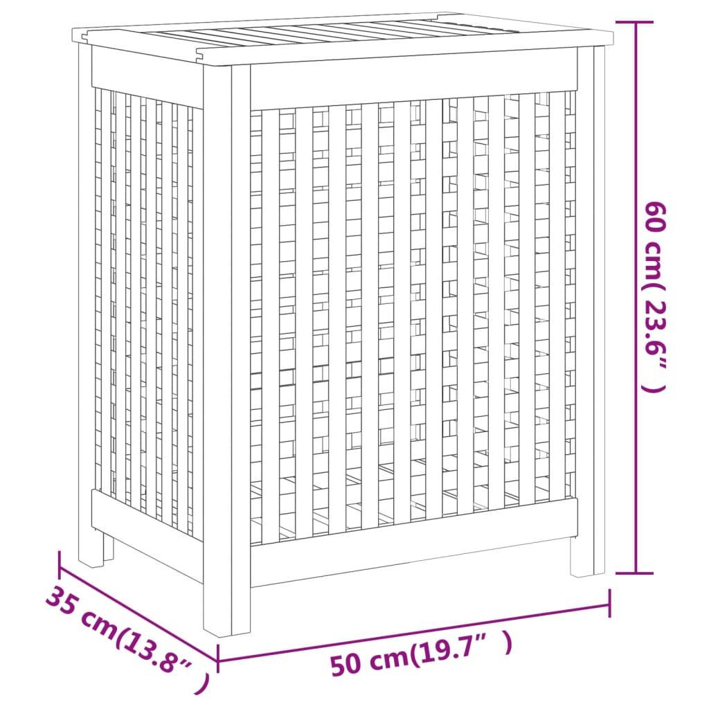 VidaXL Panier à linge bois  