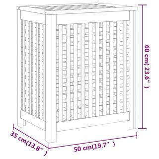 VidaXL cesto del bucato Legno  