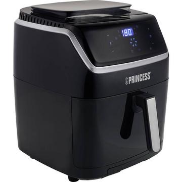 Fritteuse 1700 W mit Display, Antihaftbeschichtung, Timerfunktion Schwarz