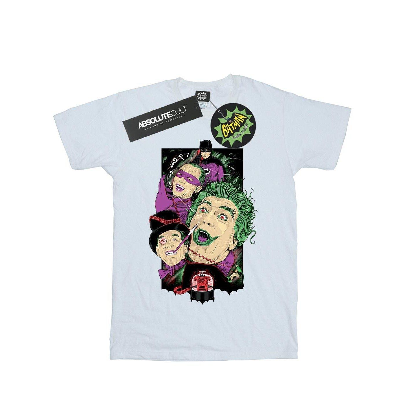 Image of Batman Tv Series Rogues Gallery Tshirt Herren Weiss XXL