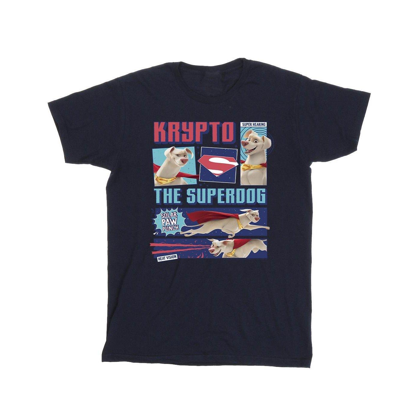 Image of Dc Super Pets Krypto The Super Dog Tshirt Jungen Marine 152-158