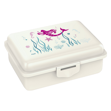 Fizzii Lunchbox mit Trennfach perlweiss, Meerjungfrau