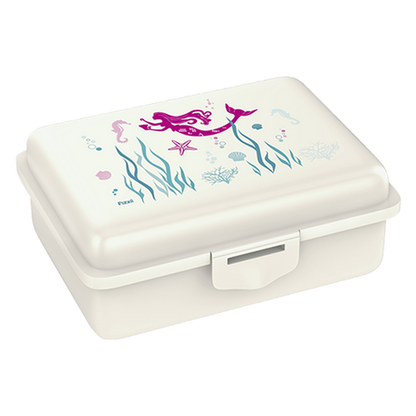 fizzy Fizzii Lunchbox mit Trennfach perlweiss, Meerjungfrau  