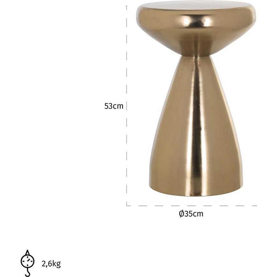 mutoni Tavolino Arlo oro 35  