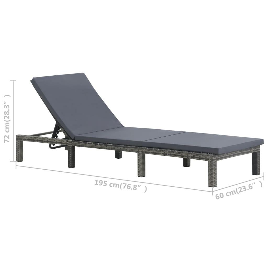 VidaXL Chaise longue  