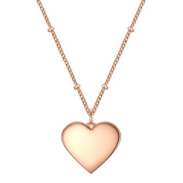 Femme Collier en acier inoxydé Coeur