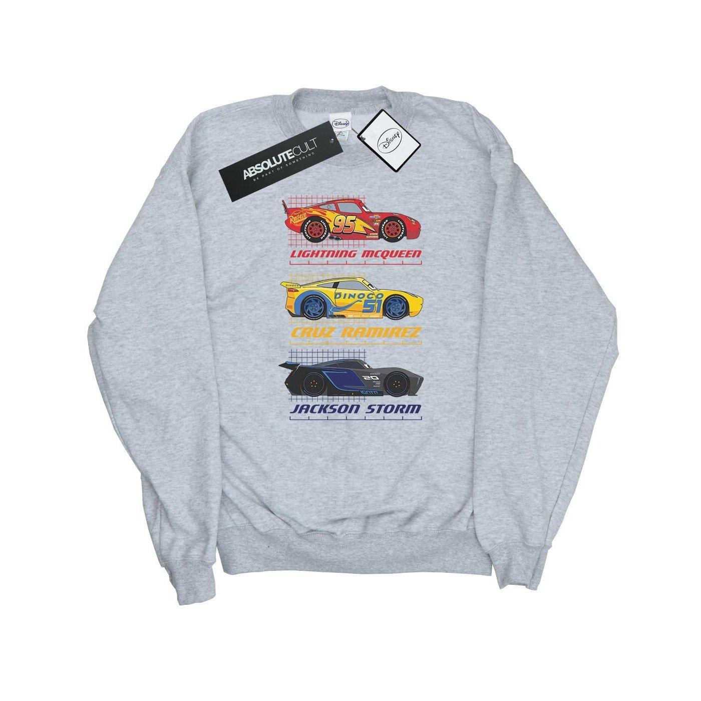 Image of Cars Racer Profile Sweatshirt Damen Grau L