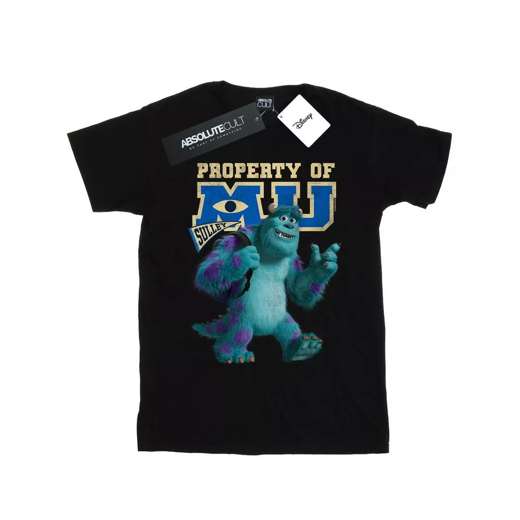 Disney - Monsters University Property Of MU TShirt, für Damen, Schwarz, Größe XL
