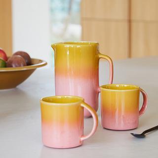 La Redoute Intérieurs Lot de 2 mugs en grès émail réactif  