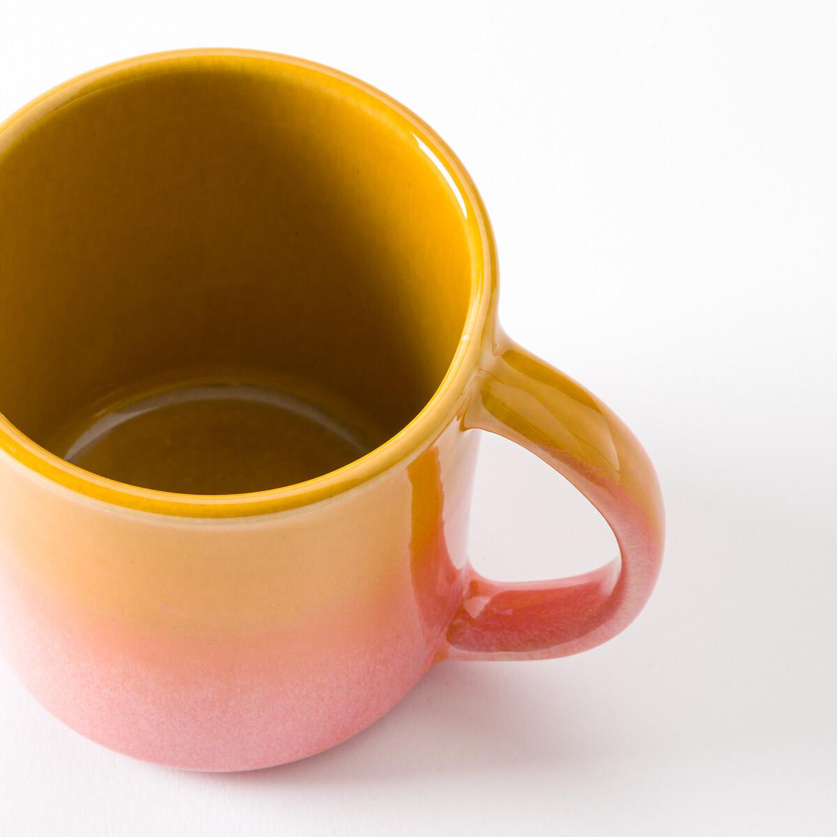 La Redoute Intérieurs Lot de 2 mugs en grès émail réactif  