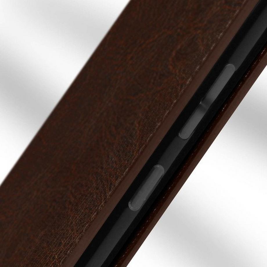 Avizar  Lederhülle Samsung S22 Ultra Dunkelbraun 