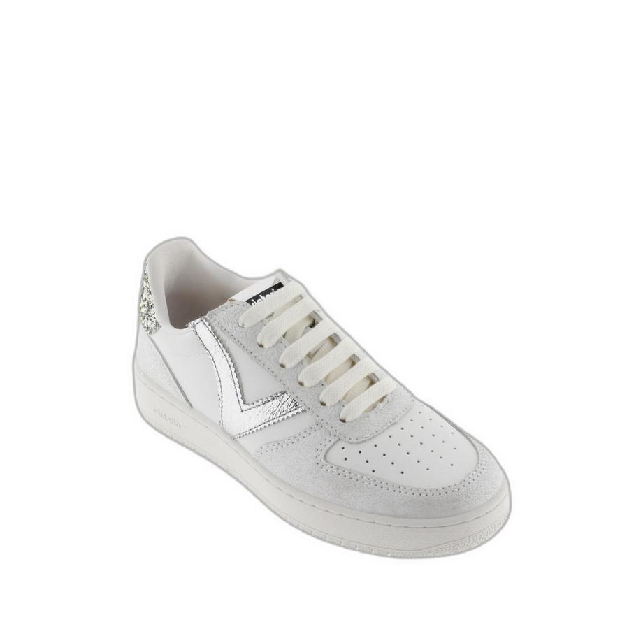 Victoria Madrid Craquelé und Metallic Sneakers  