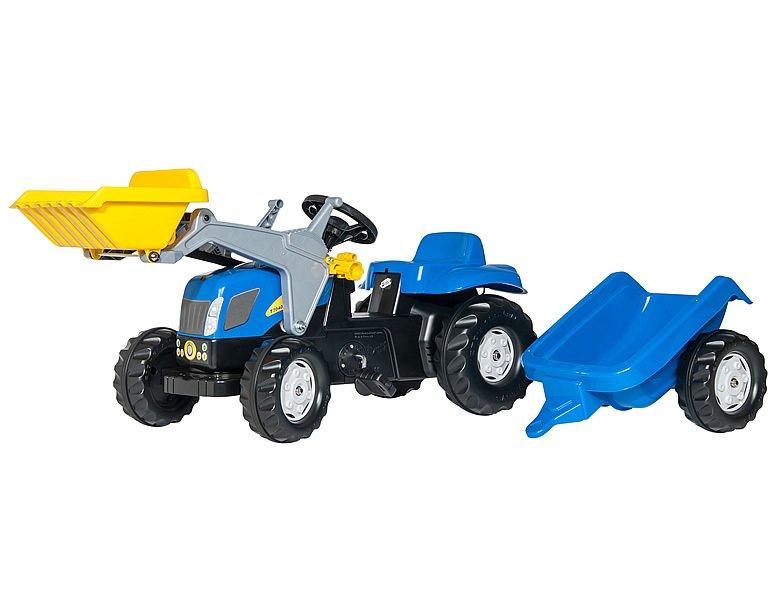 Traktor New Holland mit Anhänger Rutschauto