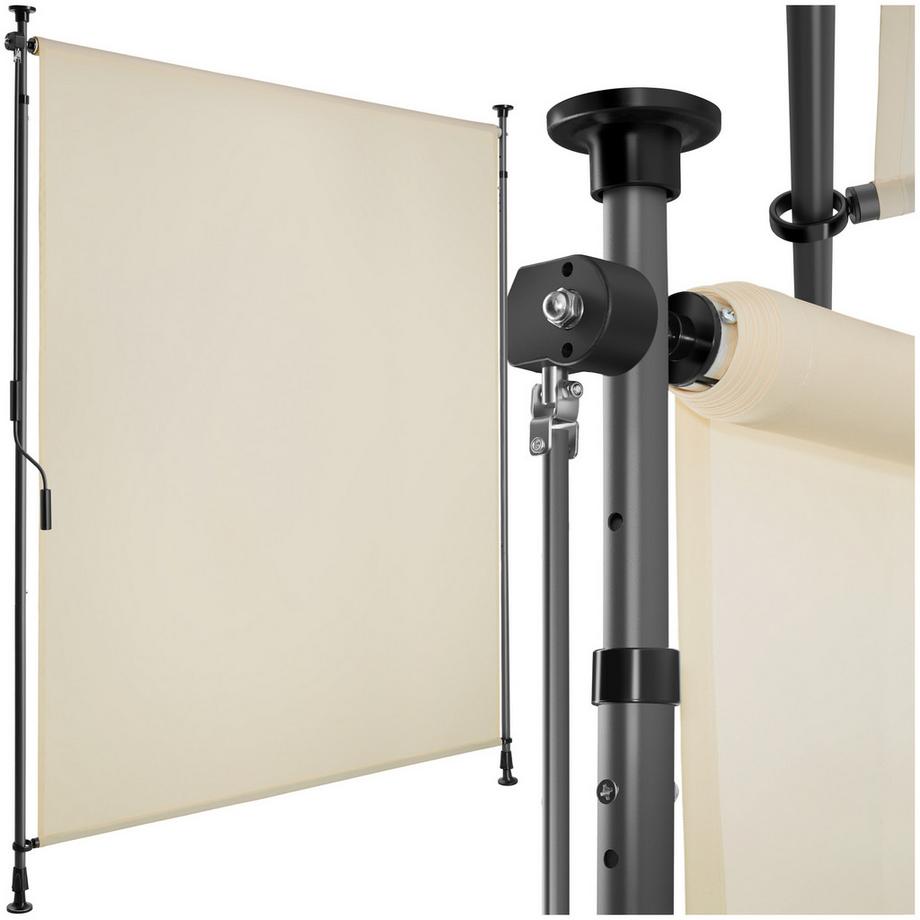 Tectake Klemmmarkise Taija verschiedene Größen UV-beständig und wasserabweisend  