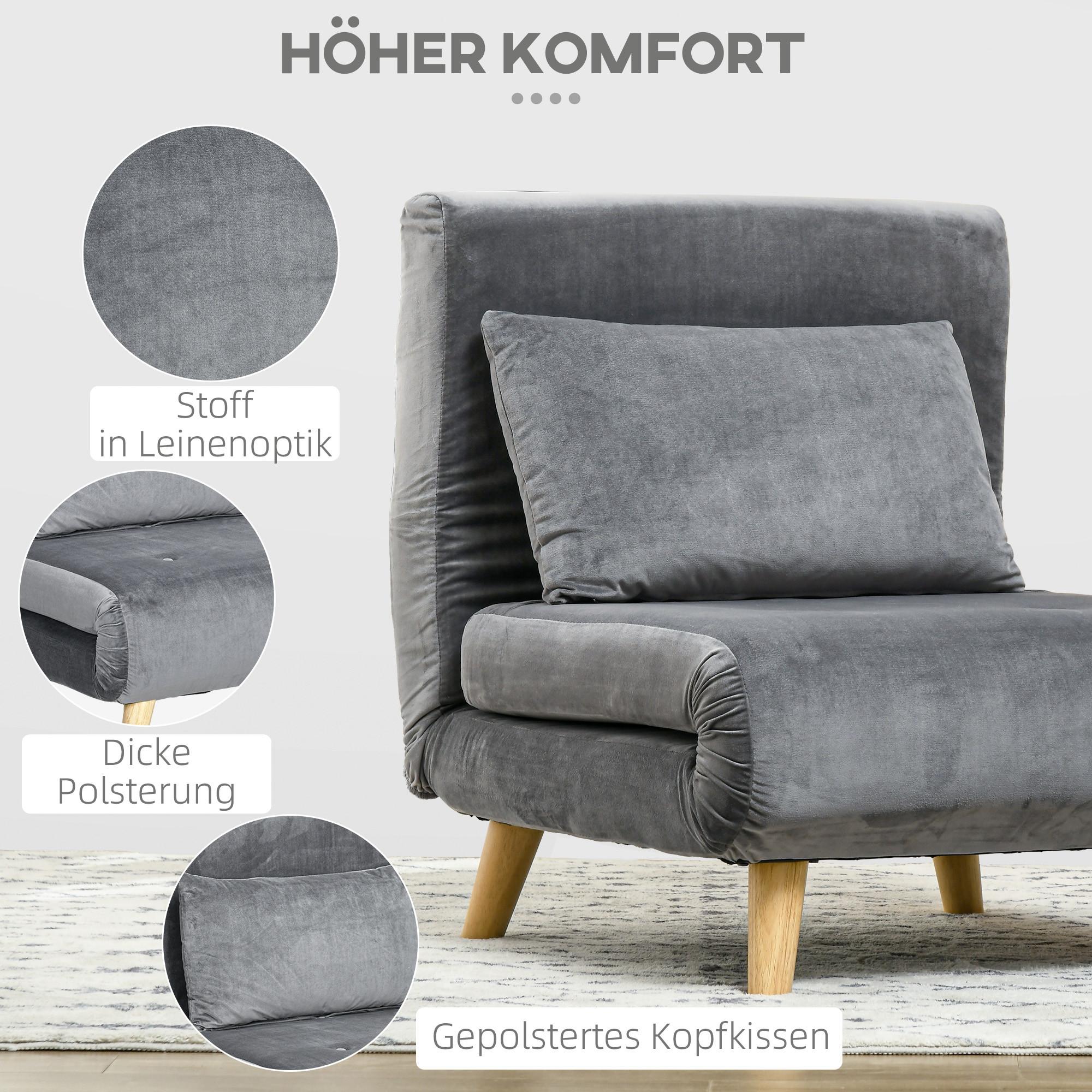 HOMCOM Chaise de couchage  