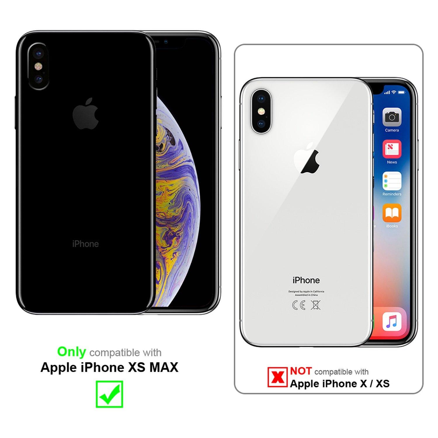 Cadorabo  Hülle für Apple iPhone XS MAX Magnetverschluss, Standfunktion 