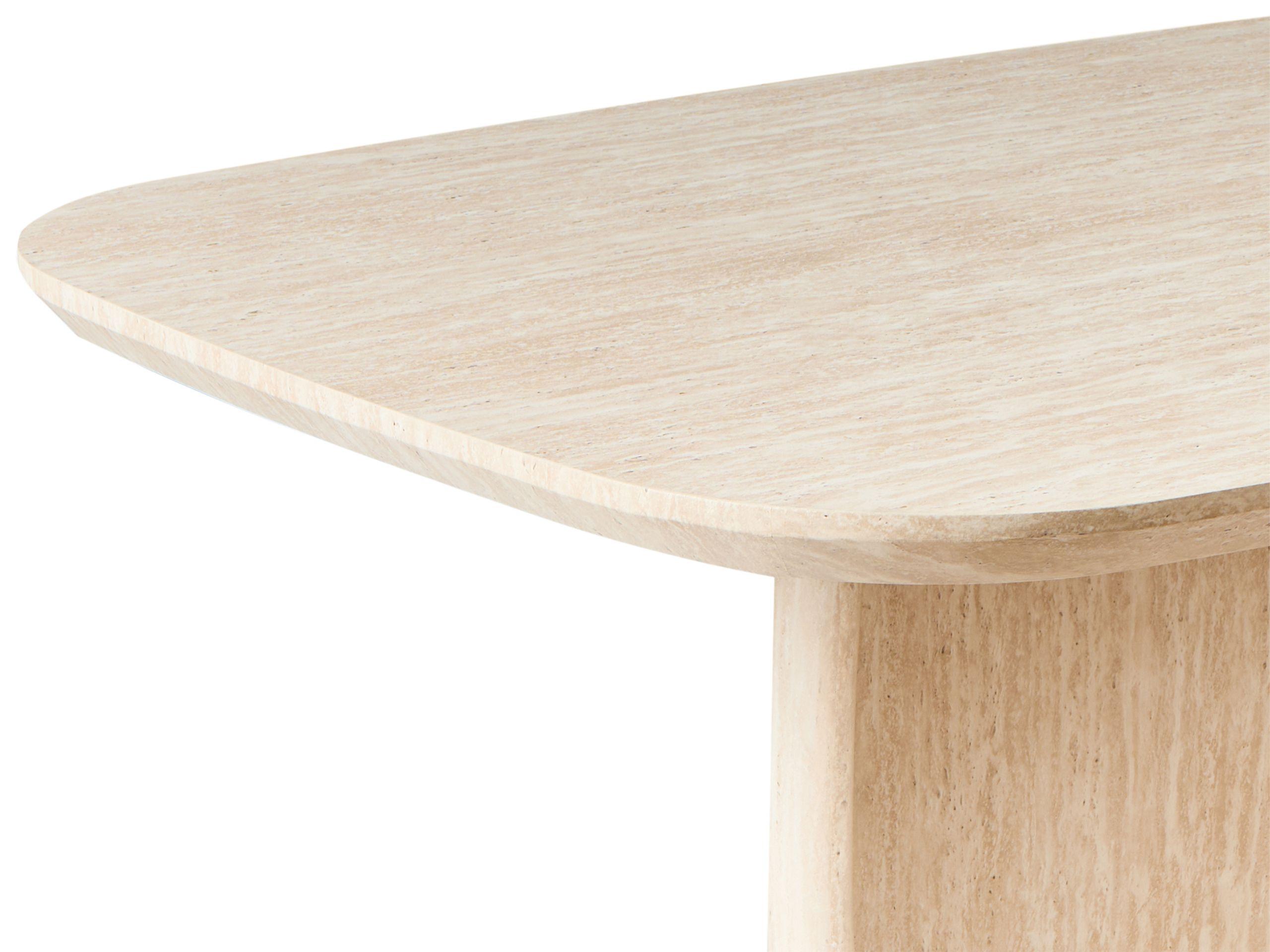 Beliani Tavolo da pranzo en Fibra a media densità (MDF) Minimalista TRAVERS  