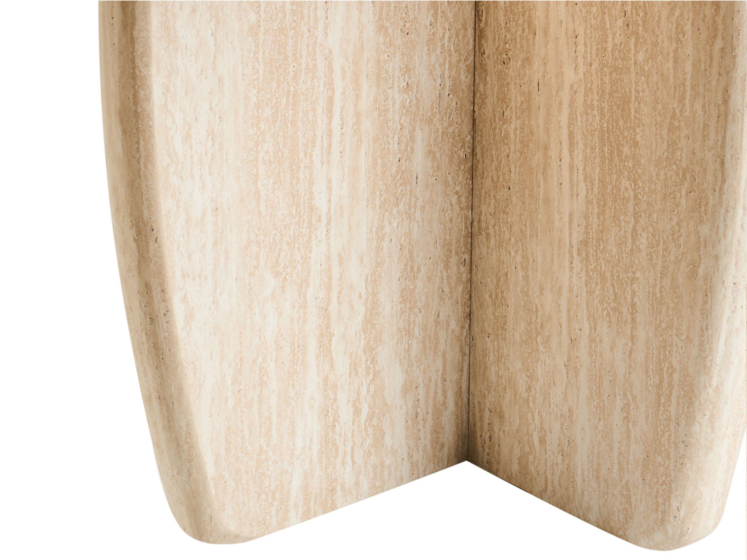 Beliani Tavolo da pranzo en Fibra a media densità (MDF) Minimalista TRAVERS  