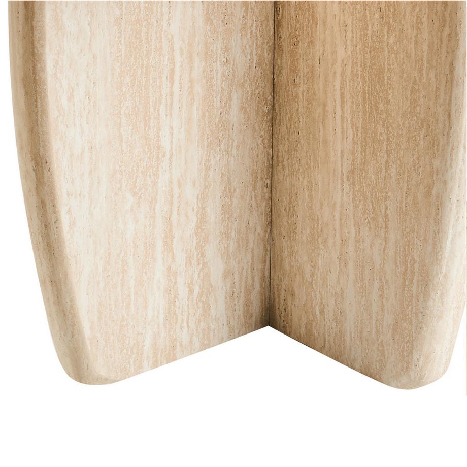 Beliani Tavolo da pranzo en Fibra a media densità (MDF) Minimalista TRAVERS  