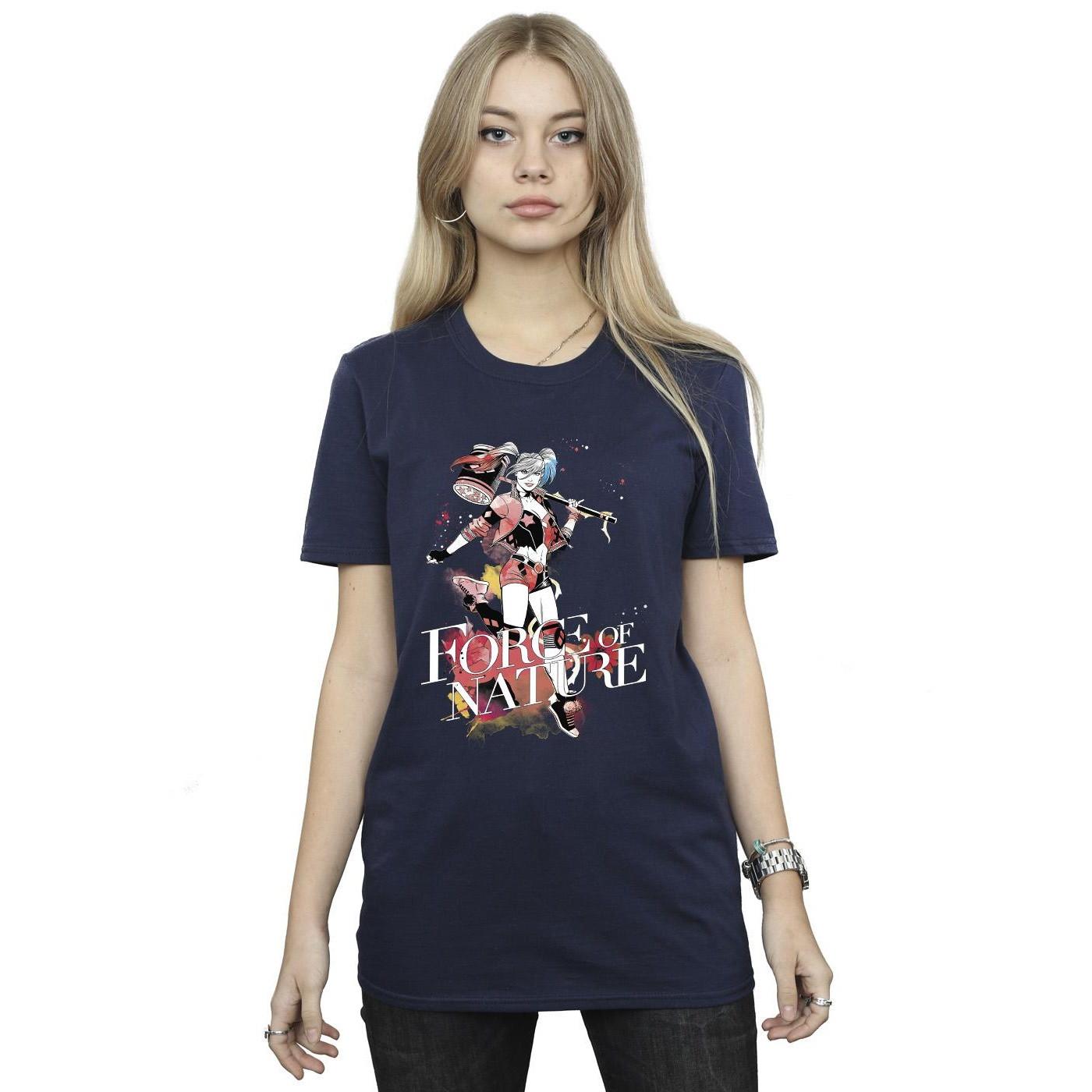 Image of Harley Quinn Forces Of Nature Tshirt Damen Marine XL