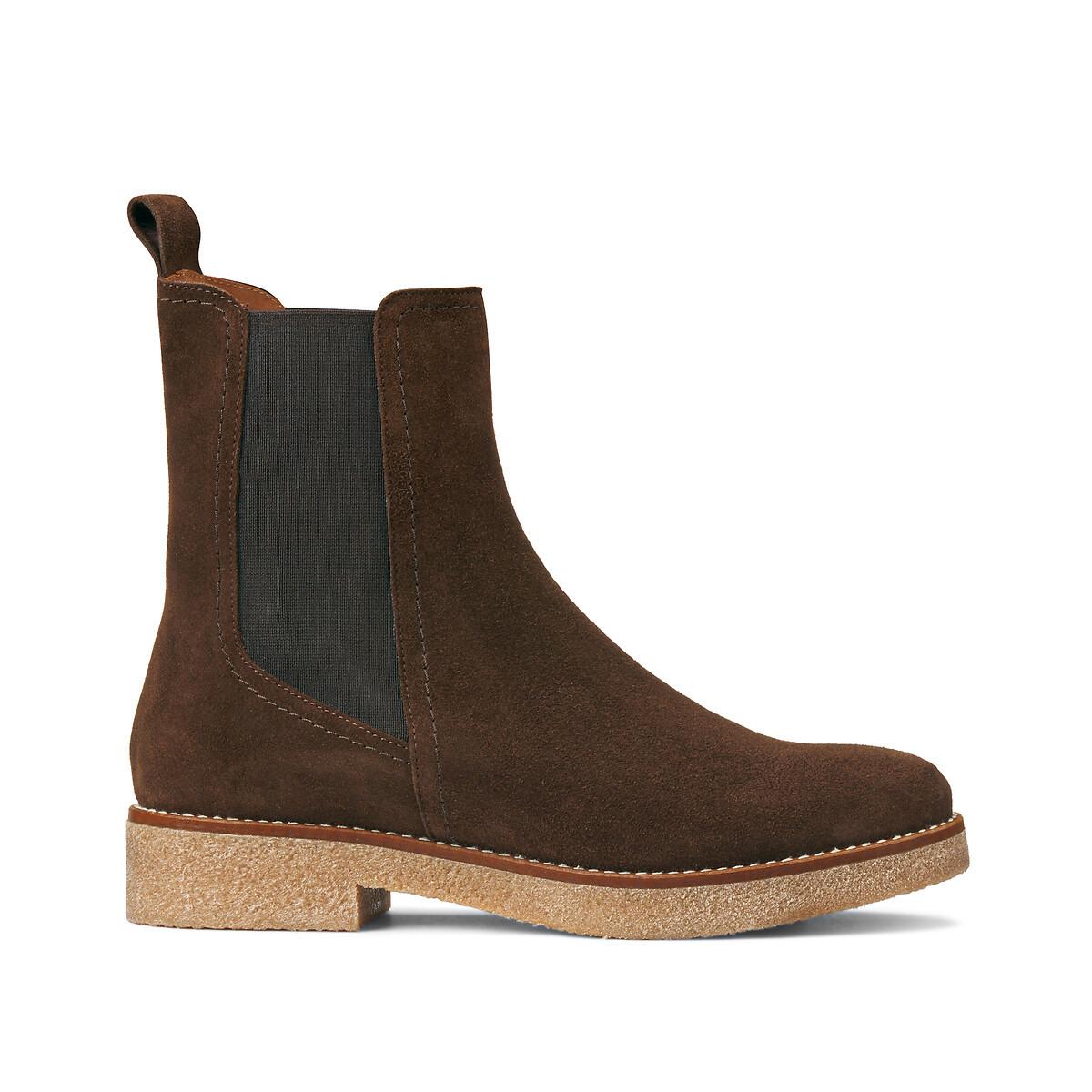 La Redoute Collections  Chelsea-Boots aus Veloursleder 