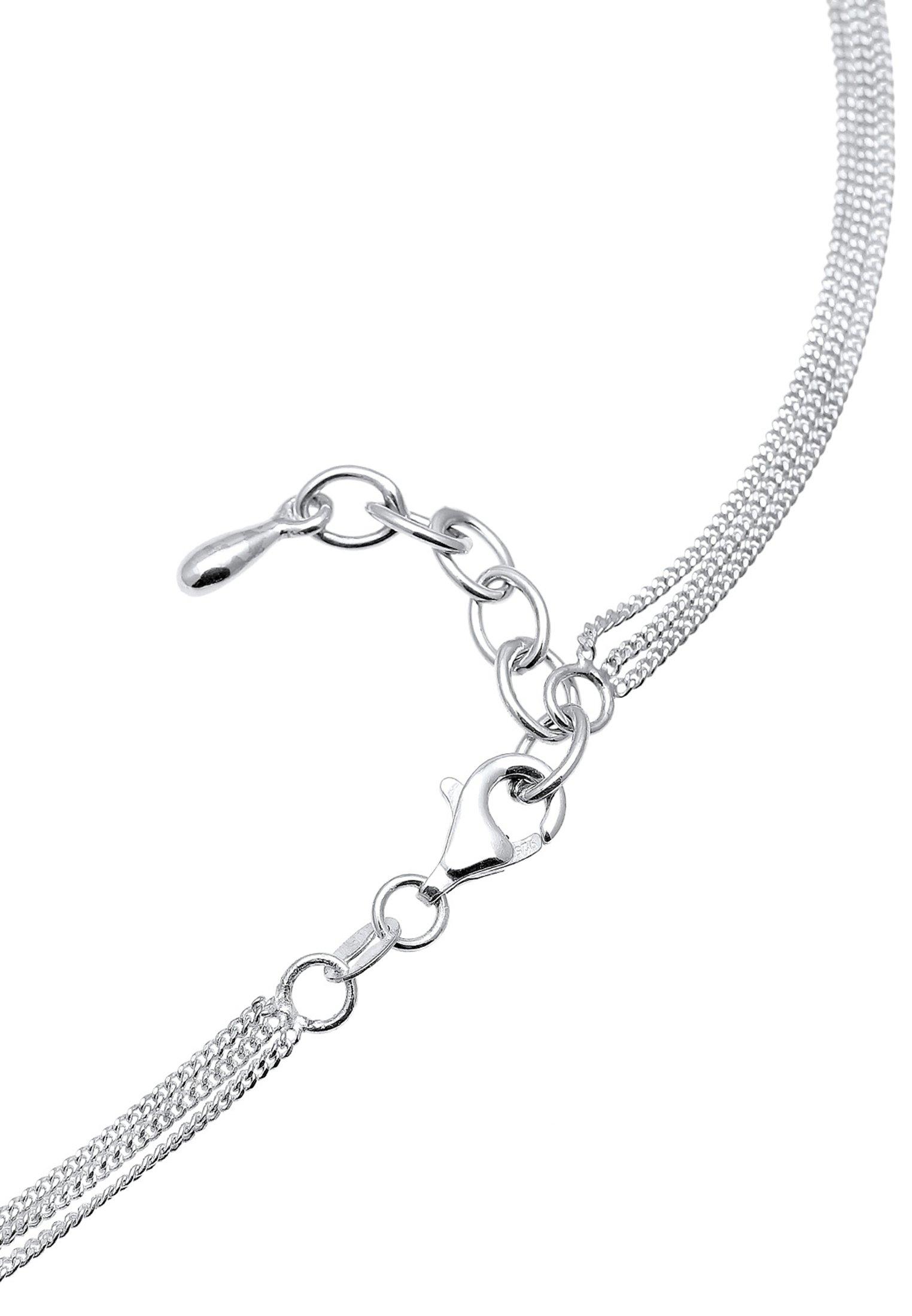 Elli  Halskette Choker Layer Mit Kristallen 