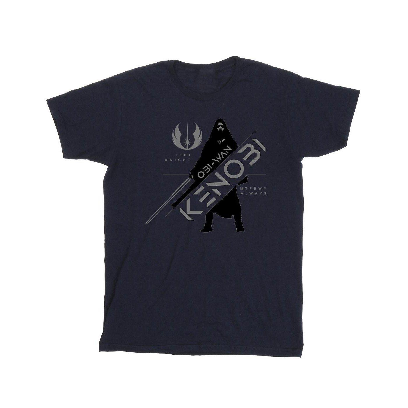 Image of Obiwan Kenobi Jedi Knight Tshirt Jungen Marine 152-158