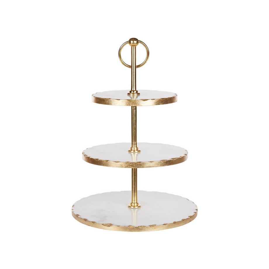 Beliani  Tortenplatte aus Marmor Glamourös IPATI 