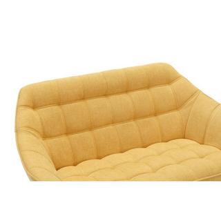 Vente-unique Sofa 2-Sitzer - Stoff - Senfgelb - CASERTA  