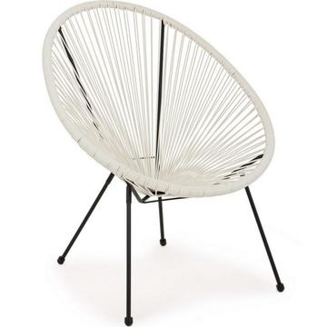 Fauteuil de jardin Parker Spaghetti blanc